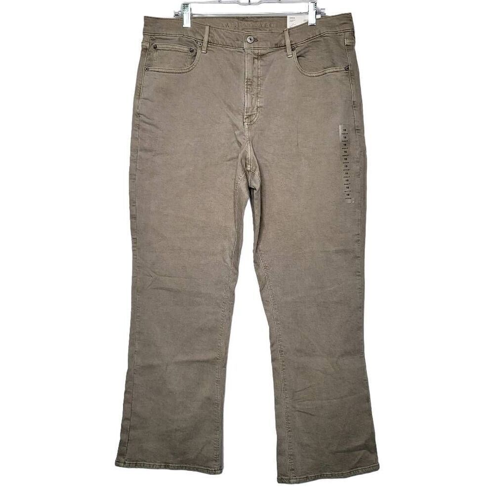 American Eagle 90s Bootcut High Rise Jeans Light Green Size 18 Regular